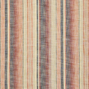 Boardwalk Stripe Henna Blue by Carole Fabric