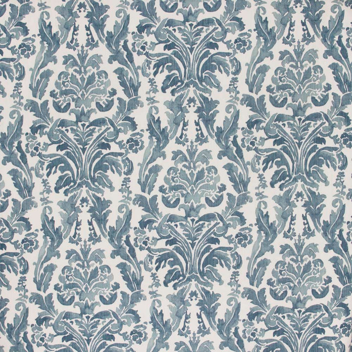 Heir Apparent Blue Ridge by Carole Fabric French Navy 85% Cotton, 15% Linen Printed In USA Passes 24,000 Double Rubs Wyzenbeek Horizontal: 135 and Vertical: 2525 54 - Fabric Carolina -