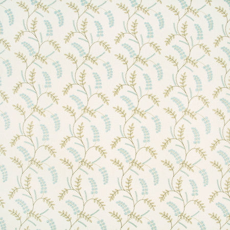 Promises Promises Porcelain by Carole Designer Fabric MOUNTAIN SKY 52% Cotton, 48% Polyester India Passes 30,000 Double Rubs Wyzenbeek Horizontal: 8 5/8" and Vertical: 9 1/8" V 52" - Swanky Fabrics -