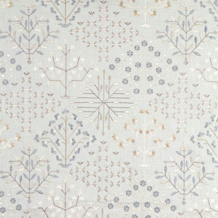 <p>Prosperity Silver by Carole Fabric</p><p><strong>Required Minimum Quantity Purchase: 2 yards</strong></p><p>Book: Forget Me Knot</p><p>Content: Base: 100% Cotton Embr: 100% Viscose</p><p>Origin: </p><p>Performance: N/A</p><p>Repeat: 15 1/2" V, 17 3/8" H</p><p>Width: 52*"</p>