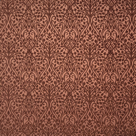 Begin To Bloom Rosewood by Carole Designer Fabric Manchester 80% Recycled Polyester, 20% Polyester India 13 3/8" V, 13 3/4" H 54"" - Swanky Fabrics -