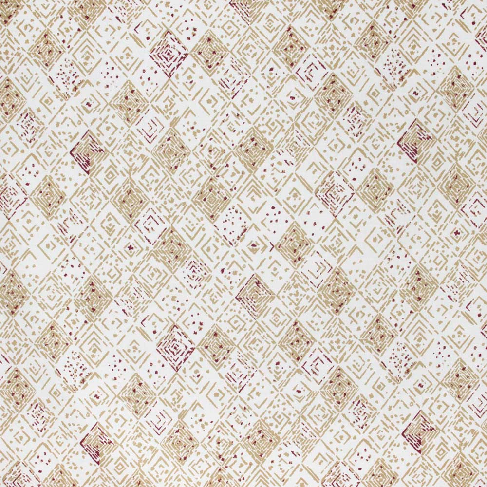 Circa Aztec by Carole Fabric Mulberry Sangria 90% Cotton, 10% Linen Pakistan N/A Horizontal: 24875 and Vertical: 27 58 - Fabric Carolina -