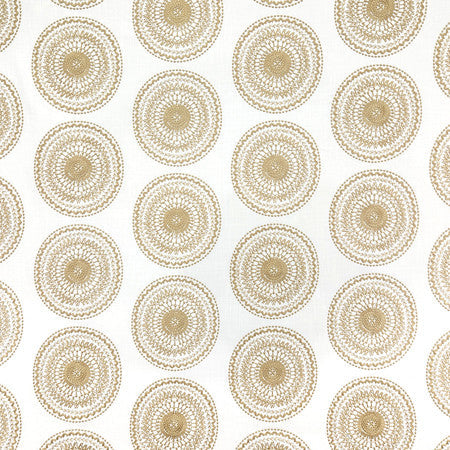 Abroad Grain by Carole Designer Fabric Oasis Base: 75% Cotton,25% Polyester Embr: 50% Cotton, 50% Viscose India 9 1/2" V, 9" H HD 53" - Swanky Fabrics -