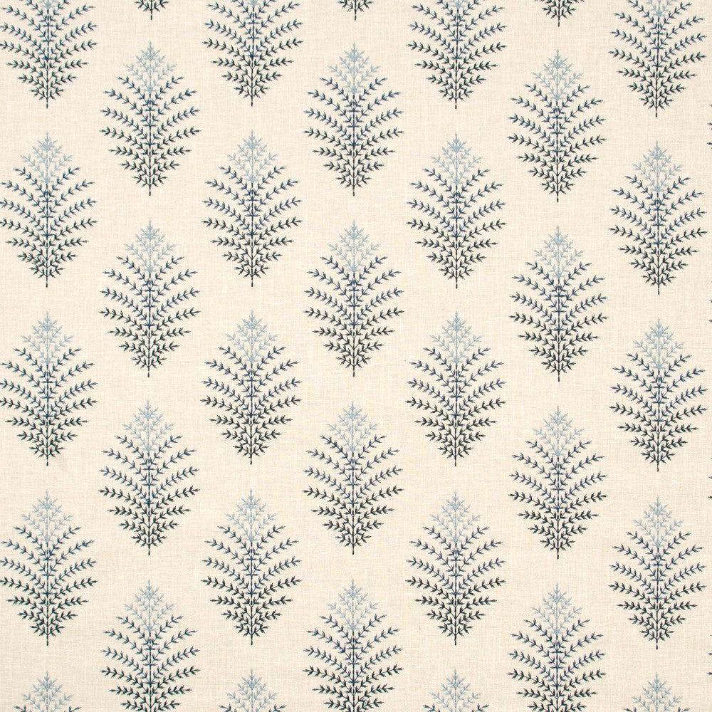Fox Ridge Rain by Carole Fabric Blue Forest 70% Cotton, 25% Polyester, 5% Linen India Passes 50,000 Double Rubs Wyzenbeek Horizontal: 85 and Vertical: 75 52 - Fabric Carolina -