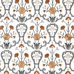 Delicate Heart Cayenne by Carole Fabric