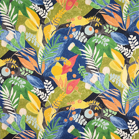 Jimenez Fiesta by Carole Designer Fabric First Impressions 100% Cotton India 26 1/4" V, 27 1/8" H HD 55.25" - Swanky Fabrics -