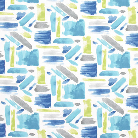 Brush It Off Seaglass by Carole Fabric Prisma 100% Cotton PAKISTAN 50,000 Wyzenbeek Double Rubs 12 3/8" V, 18 1/8" H HD 54.875"  - Fabric Carolina -