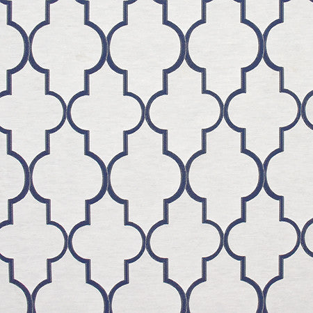By Grace Cobalt by Carole Fabric State Of The Art 53% Polyester, 47% Cotton TURKEY  13" V, 14" H 59"  - Fabric Carolina -