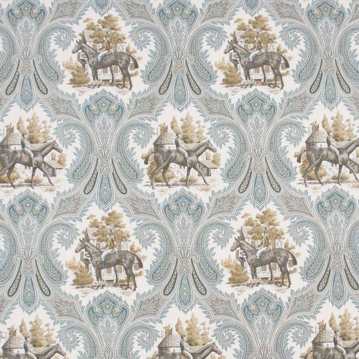 Horseman Putty by Carole Fabric Red Sea 100% Cotton -SSR Finished In USA 15,000 Wyzenbeek Double Rubs Horizontal: 13.5 and Vertical: 18 54 - Fabric Carolina -