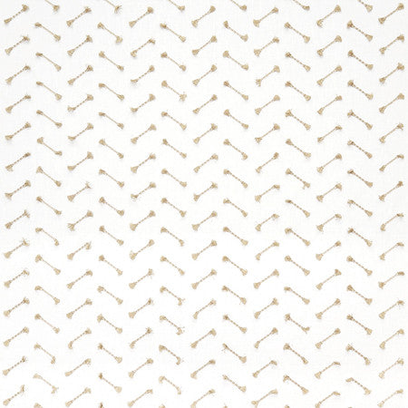 Pippa Ivory by Carole Designer Fabric Neutral Ground Base: 52% Cotton, 48% Polyester Embr: 100% Rayon India 2" V, 4 3/8" H 52 1/2"" - Swanky Fabrics -