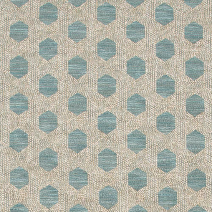 Lattice Wall Mineral by Carole Designer Fabric Wintermint 78% Polyester, 15% Acrylic, 7% Linen Turkey 20,000 Martindale Circular Rubs Horizontal: 4.75 and Vertical: 2.75 54 - Swanky Fabrics -