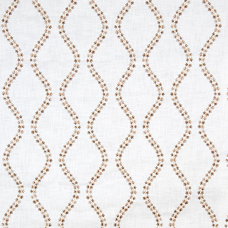 Garden Market Sand by Carole Fabric English Garden Base: 100% Cotton Embr: 100% Viscose N/A 7 7/8" V, 6 1/4" H 52*" - Fabric Carolina -
