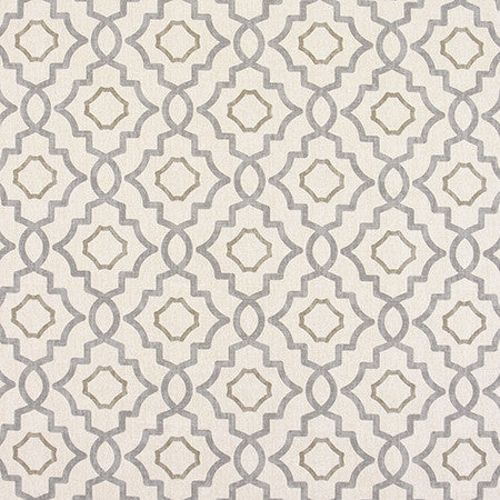 Simply Styled Metal by Carole Designer Fabric Moonstone 100% Cotton-Soil Repellent Usa 50,000 Wyzenbeek Double Rubs 8 3/4" V, 9" H HD 56.5" - Swanky Fabrics -