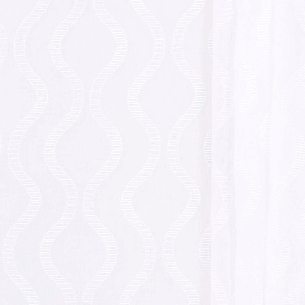 Palace Arch White by Carole Fabric Sheer Intrigue 100% Polyester China N/A Horizontal: 9.125 and Vertical: 6 54 - Fabric Carolina -