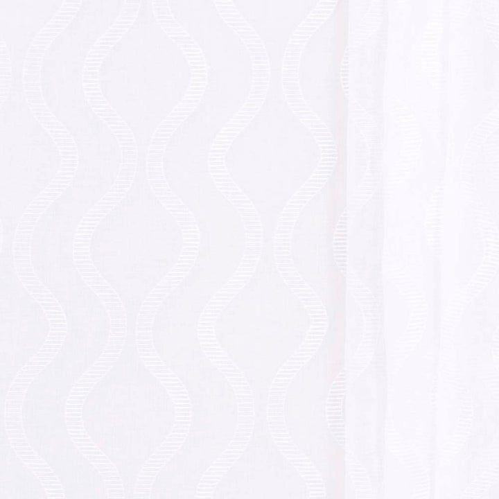 Palace Arch White by Carole Fabric Sheer Intrigue 100% Polyester China N/A Horizontal: 9.125 and Vertical: 6 54 - Fabric Carolina -