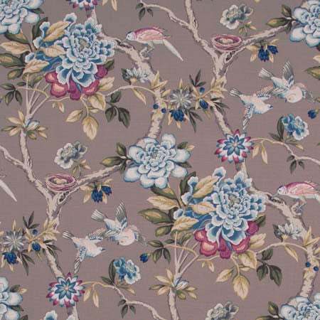 Bird Sanctuary Jewel by Carole Fabric Pink Jade 100% Cotton- SSR Peru 25,000 Wyzenbeek Double Rubs </p><p>Repeat: 25 1/4" V, 13 1/2" H HD 54" - Fabric Carolina -