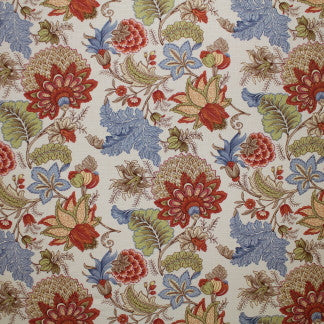 Rise & Shine Leaf by Carole Fabric Royal Cardinal 55% Linen, 45% Viscose China Passes 15,000 Double Rubs Wyzenbeek </p><p>Repeat: 27" V, 25" H 54" - Fabric Carolina -
