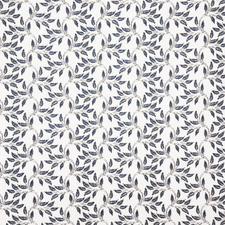 Plant Away Indigo by Carole Fabric Blue Crush 50% Cotton, 35% Viscose, 15% Linen India  6" V, 13 1/2" H 54""  - Fabric Carolina -