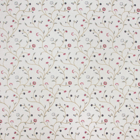 Falling In Love Potpourri by Carole Fabric COCONUT CREAM 52% Cotton, 48% Polyester India Passes 30,000 Double Rubs Wyzenbeek 9 1/4" V, 9 1/4" H 53"  - Fabric Carolina -