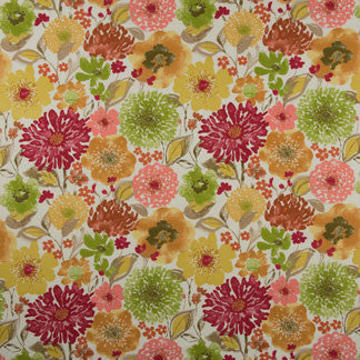 Animated Amber by Carole Fabric Bright Side 100% Cotton-Soil & Stain Repellant Turkmenistan Passes 15,000 Double Rubs Wyzenbeek Horizontal: 13 1/2" and Vertical: 13 1/2" V 54" - Fabric Carolina -