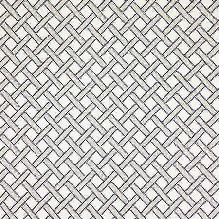 But Who Midnight Blue by Carole Designer Fabric Shape Shifter Base: 100% Poly Embr: 78% Viscose, 22% Cotton India 3 1/8" V, 3" H 55" - Swanky Fabrics -