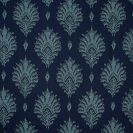 Just Now Navy by Carole Fabric VIBRANCE 48% Poly, 27% Cotton, 13% Rayon, 12% Rcy.Cotton- Softened Woven In USA Passes 30,000 Double Rubs Wyzenbeek Horizontal: 13 7/8" and Vertical: 19 7/8" 54" - Fabric Carolina -