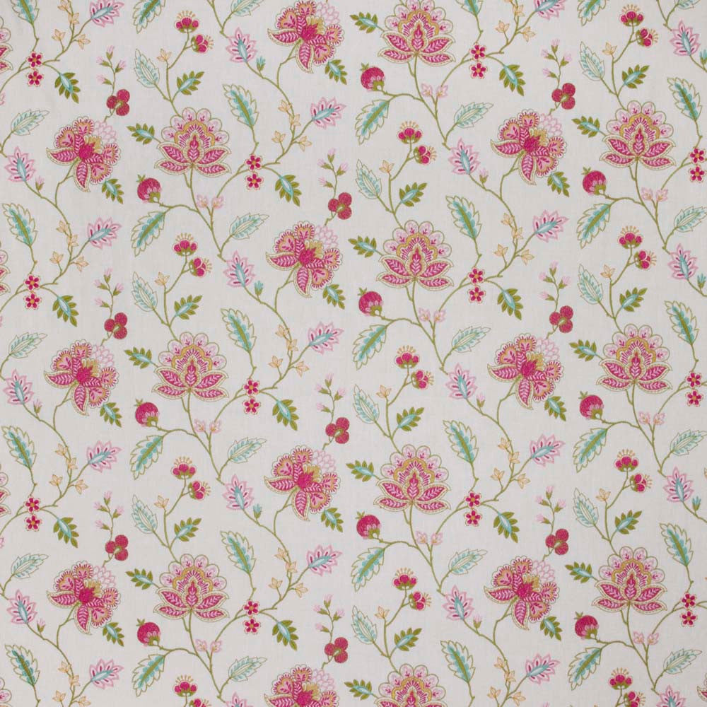 Maid Of Honor Sorbet by Carole Fabric Summer Garden 52% Polyester, 48% Cotton India N/A Horizontal: 25 and Vertical: 1275 51 - Fabric Carolina -