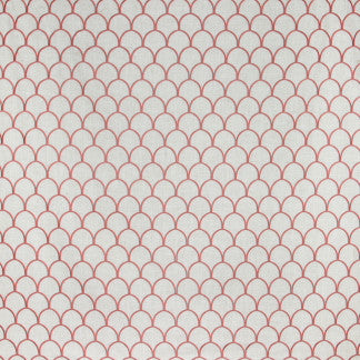 Around The Bend Coral by Carole Fabric Summer Garden 88% Polyester, 7% Rayon, 5% Linen China Passes 60,000 Double Rubs Wyzenbeek </p><p>Repeat: 4" V, 2 3/4" H 54" - Fabric Carolina -