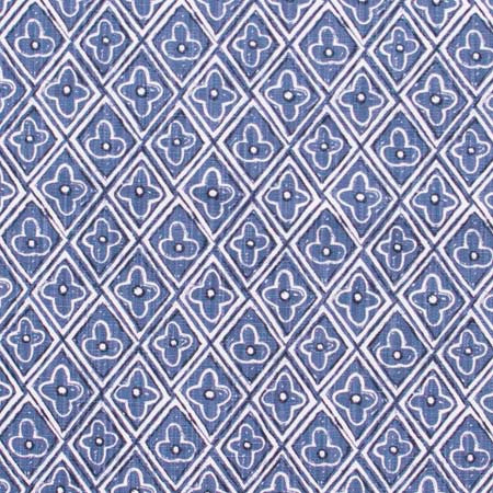 Sunny Outlook Cobalt by Carole Fabric Wintermint 85% Cotton, 15% Linen USA 24,000 Wyzenbeek Double Rubs 6 3/8" V, 4 1/2" H 54"  - Fabric Carolina -