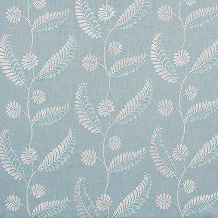 Easy Breezy Powder Blue by Carole Fabric Pink Jade 85% Polyester, 15% Linen India N/A Horizontal: 25" D and Vertical: 15 1/4" V 50.75" - Fabric Carolina -