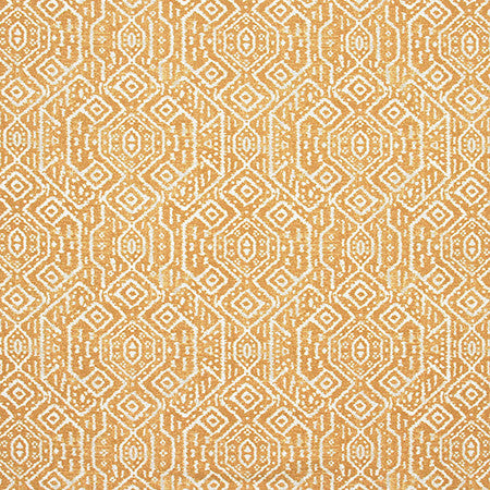 Rare Example Turmeric by Carole Fabric Artisan 100% Cotton PAKISTAN  12 1/2" V, 13 1/2" H HD 56.5"  - Fabric Carolina -