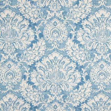 To Meet You Denim by Carole Designer Fabric Making Waves 75% Cotton, 25% Linen 17,000 Wyzenbeek Double Rubs 24 3/4" V, 13 3/4" H HD 55.25" - Swanky Fabrics -