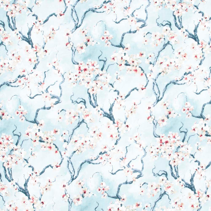 Cherry Blossom Spa by Carole Fabric Pink Jade 100% Polyester India 50,000 Wyzenbeek Double Rubs Horizontal: 27.375 and Vertical: 25.25 56 - Fabric Carolina -