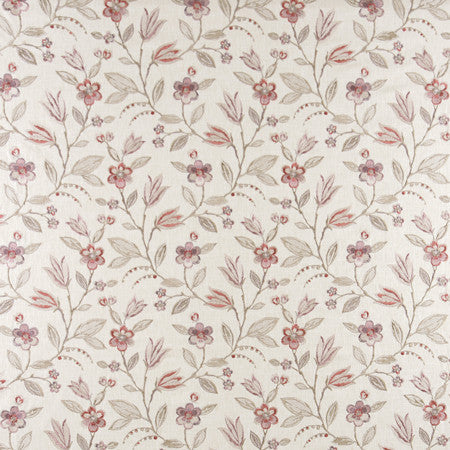 Bloom Away Wisteria by Carole Designer Fabric From The Heart 58% Cotton, 42% Polyester India 12,000 Wyzenbeek Double Rubs </p><p>Repeat: 12 1/2" V, 13 1/8" H 52.25" - Swanky Fabrics -