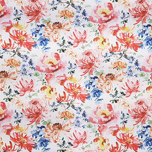 Flower Party Geranium by Carole Fabric