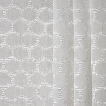 Evident Love White by Carole Fabric Sheer Philosophy 100% Polyester Turkey N/A </p><p>Repeat: 15" V, 19 1/4" H 118" - Fabric Carolina -