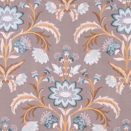 Desert Drama Seafoam by Carole Fabric Pink Jade 100% Polyester India N/A 30 1/8" V, 25" H HD 50.75"  - Fabric Carolina -