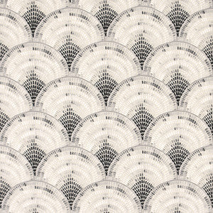 Mosaic Fan Ebony by Carole Fabric