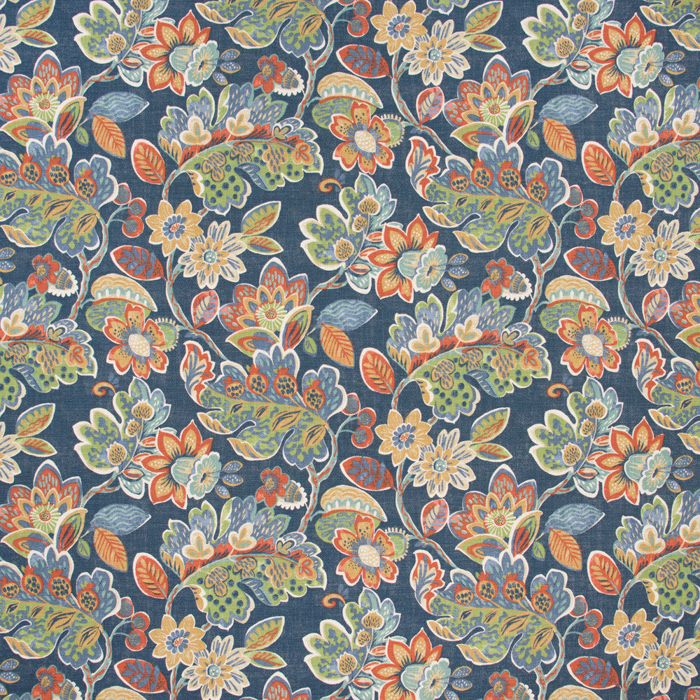 Glass Art Indigo by Carole Fabric Blue Forest 100% Cotton-SR, Acrylic Backing Pakistan Passes 27,000 Double Rubs Wyzenbeek Horizontal: 27125 and Vertical: 2475 56 - Fabric Carolina -