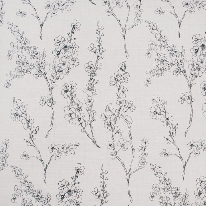 Partly Sunny Cream by Carole Fabric Onyx & Ivory 53% Polyester, 47% Cotton- Acrylic Backing China Passes 120,000 Double Rubs Wyzenbeek Horizontal: 27 and Vertical: 2825 55 - Fabric Carolina -