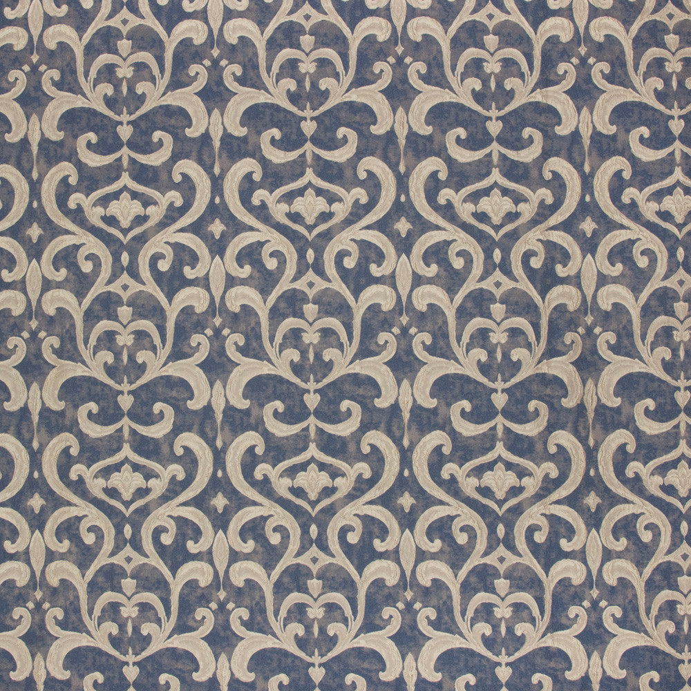 Family Heirloom Navy by Carole Fabric Emerald Ocean 65% Polyester, 35% Viscose Turkey N/A Horizontal: 11125 and Vertical: 165 55 - Fabric Carolina -