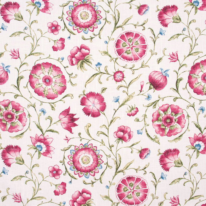Love Everyone Scarlet by Carole Fabric Azalea 55% Linen, 45% Rayon-SSR Finished in USA Passes 15,000 Double Rubs Wyzenbeek Horizontal: 27 and Vertical: 25.25 54 - Fabric Carolina -