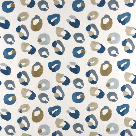 Ring Toss Ocean by Carole Fabric Muse 36% Poly, 26% Cotton, 22% Viscose, 16% Linen China 30,000 Wyzenbeek Double Rubs </p><p>Repeat: 11 3/4" V, 18" H 52" - Fabric Carolina -