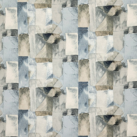 Fun Pick Vista Blue by Carole Fabric Dewdrop 100% Cotton Turkey  12 1/4" V, 13 1/2" H HD 54.5"  - Fabric Carolina -