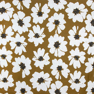 Daisy Field Burnished Bronze by Carole Fabric