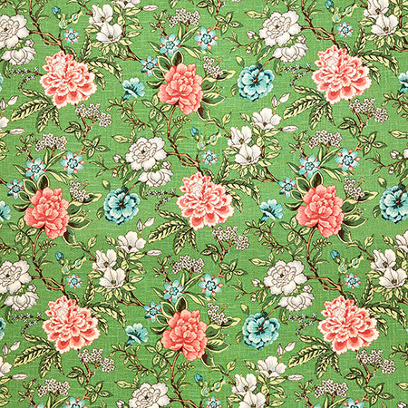 Common Courtesy Garden by Carole Fabric First Impressions 55% Linen, 45% Viscose S Korea  24 1/4" V, 13 1/2" H HD 54.75"  - Fabric Carolina -