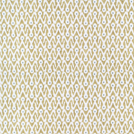 Together With You Dijon by Carole Designer Fabric Moonstone 100% Cotton India 9" V, 13 1/2" H 54" - Swanky Fabrics -