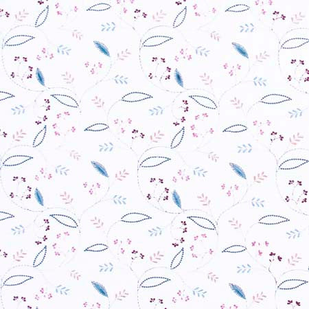 Clara Lane Garden by Carole Fabric Red Sea 52% Cotton, 48% Polyester India 30,000 Wyzenbeek Double Rubs 9 1/8" V, 10 3/8" H 52"  - Fabric Carolina -