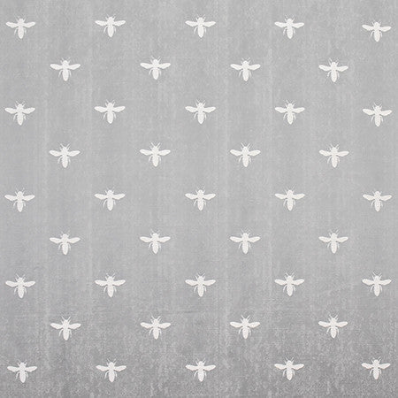 Buzz Buzz Silver by Carole Fabric Wellington 74% Cotton, 26% Polyester INDIA N/A 13 1/8" V, 6 7/8" H 54.38"  - Fabric Carolina -