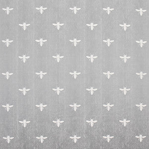 Buzz Buzz Silver by Carole Fabric